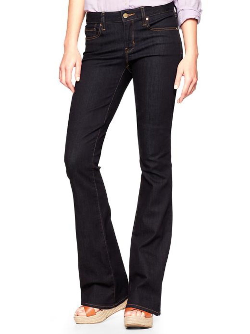 Gap 1969 Dark Blue Flare Jeans for Women